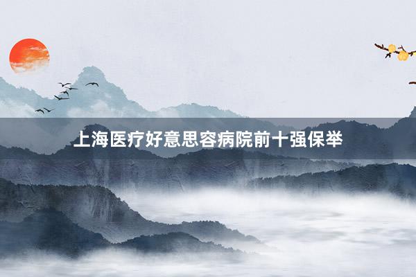 上海医疗好意思容病院前十强保举